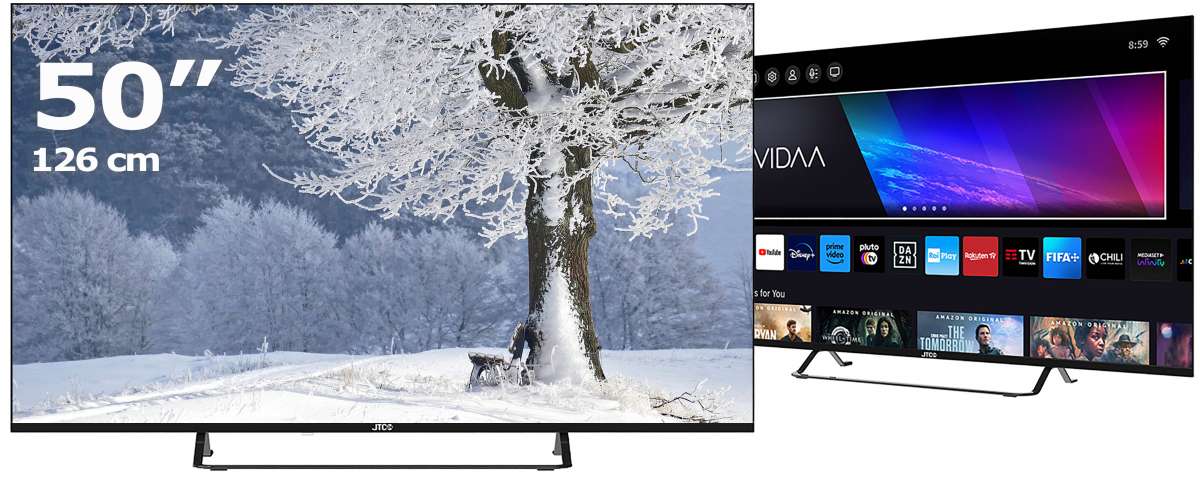 50" UHD Smart TV JTCS50U39501FL, VIDAA, Triple Tuner | 50 Zoll | LED ...